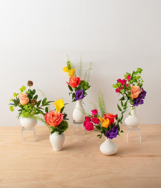 Ceramic Bud Vase Bundle - Summer Mix