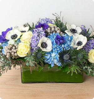 Hanukkah arrangement by Scott's Flowers NYC