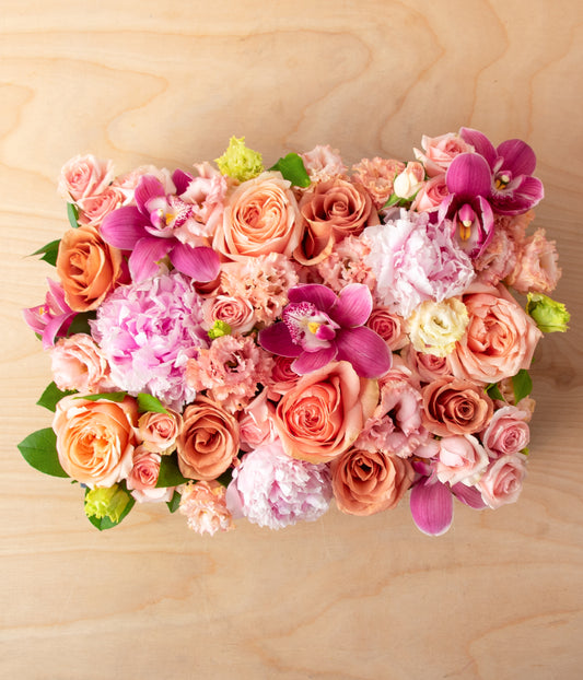 Peaches & Pinks Bloom Box - Standard