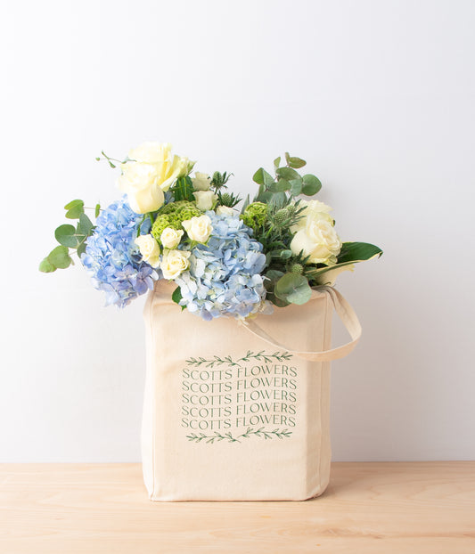 Scotts Flowers Tote Bag